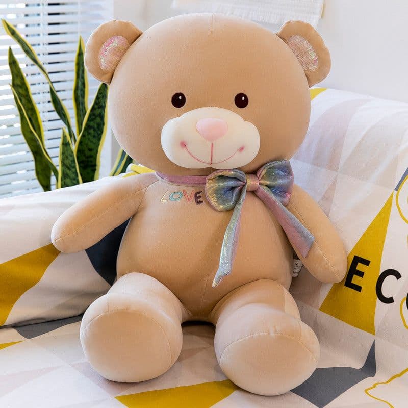 image-Creative Pink Big Bear Plush Toy Doll - Valentine's Gift