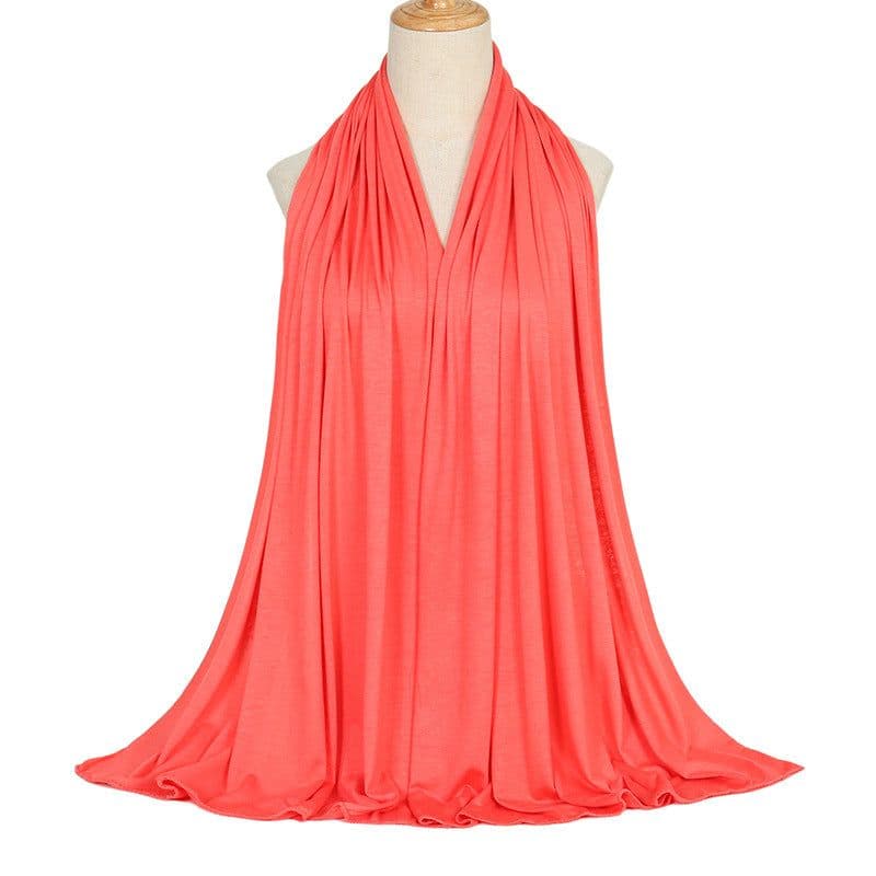 image-Modal Cotton Scarf - Long Soft Casual Solid Color