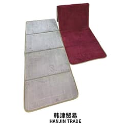 image-Sky Blue Polyester Folding Prayer Mat - 55*145CM Portable