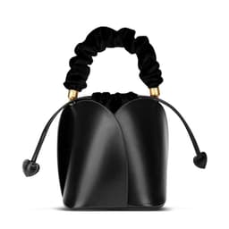 image-GUTT'SMEI Bucket Bag - Dark Green Genuine Leather