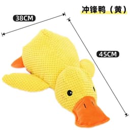 image-Plush Dog Chew Toy - Gray Goose Soft Puppy Toy