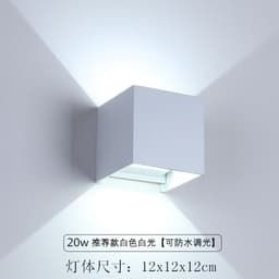 image-Solar outdoor waterproof wall light induction wall light exterior wall wiring free wall light balcony dimming wall light graffiti wall light