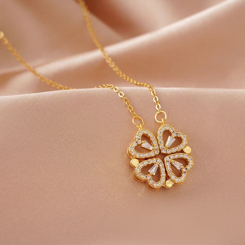 image-Titanium Steel Diamond Necklace - Women's Clavicle Chain
