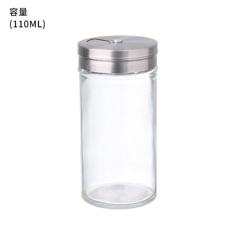 image-Hanging Condiment Bottle Rack Kitchen Glass Jar Organizer