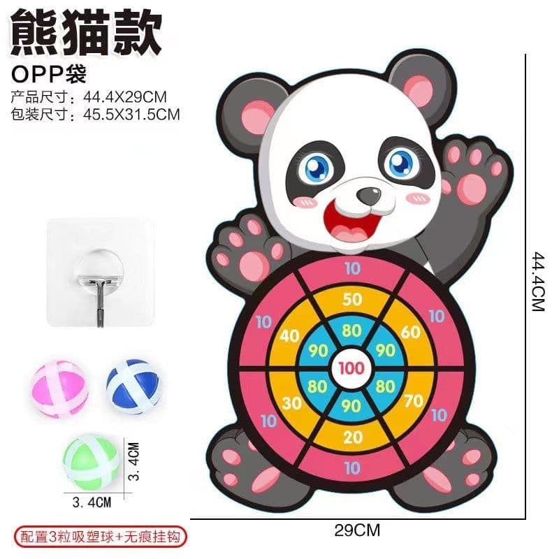 image-Children's Darts Target - Indoor/Outdoor Sticky Ball Game, Little Squirrel