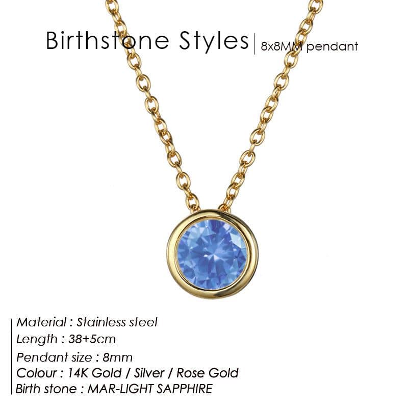image-JUJIE Rhinestone Necklace - Rose Gold Geometric