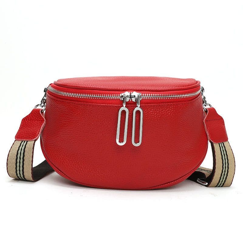 image-Fashion Saddle Bag Women - Light Brown Leather