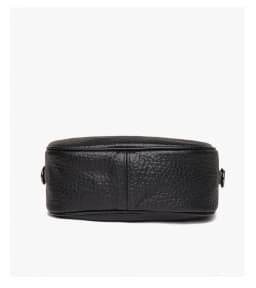 image-Cowhide Leather Saddle Bag - Khaki Small Square