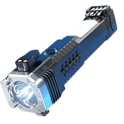 image-Car Safety Hammer - LED Flashlight Multi-Tool Silver
