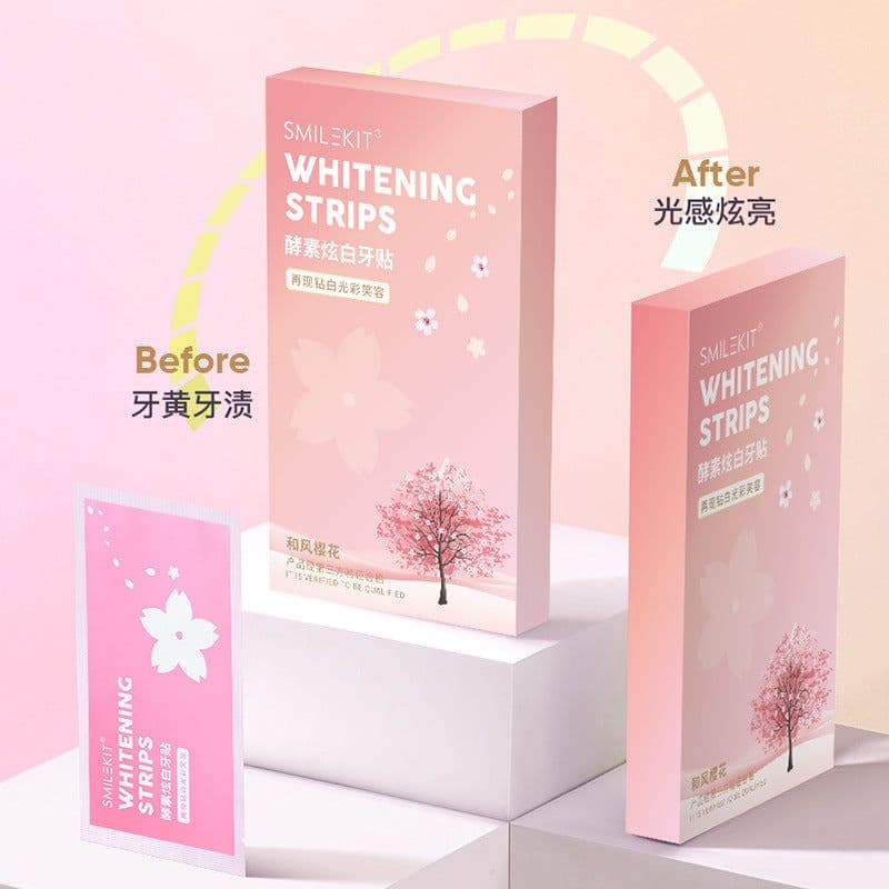 image-Smilekit Sakura White Teeth Whitening Strips