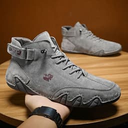 image-Explosive Didi Ram men's shoes high-top cotton shoes men's casual shoes winter plus velvet thickened shoes Martin boots men's models