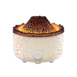 image-New cross-border lava volcano aromatherapy machine smoke ring humidifier Internet celebrity same style two-color with remote control flame aromatherapy machine