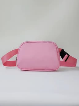 image-Sports Fitness Waist Bag - Orange Nylon Unisex