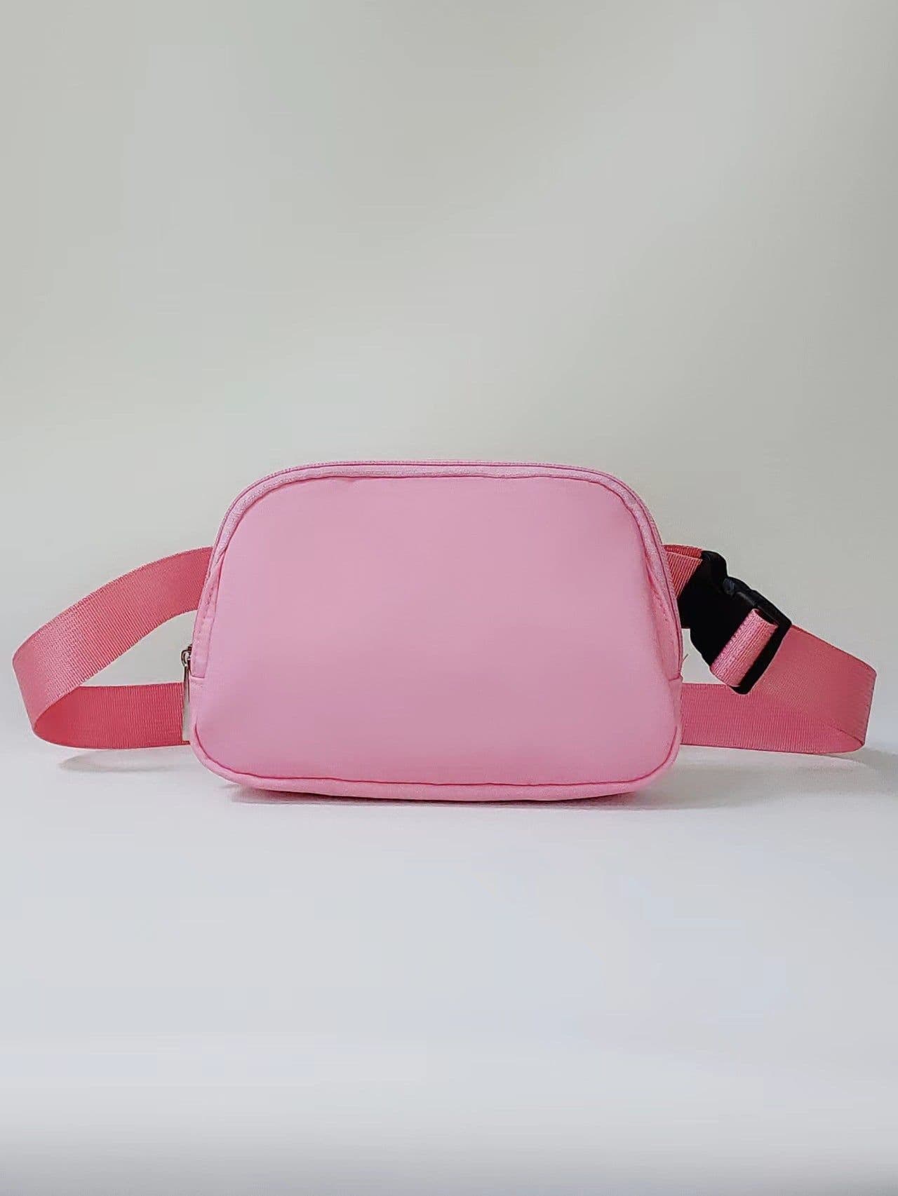 image-Sports Fitness Waist Bag - Orange Nylon Unisex