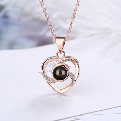 image-925 Sterling Silver Projection Necklace Women