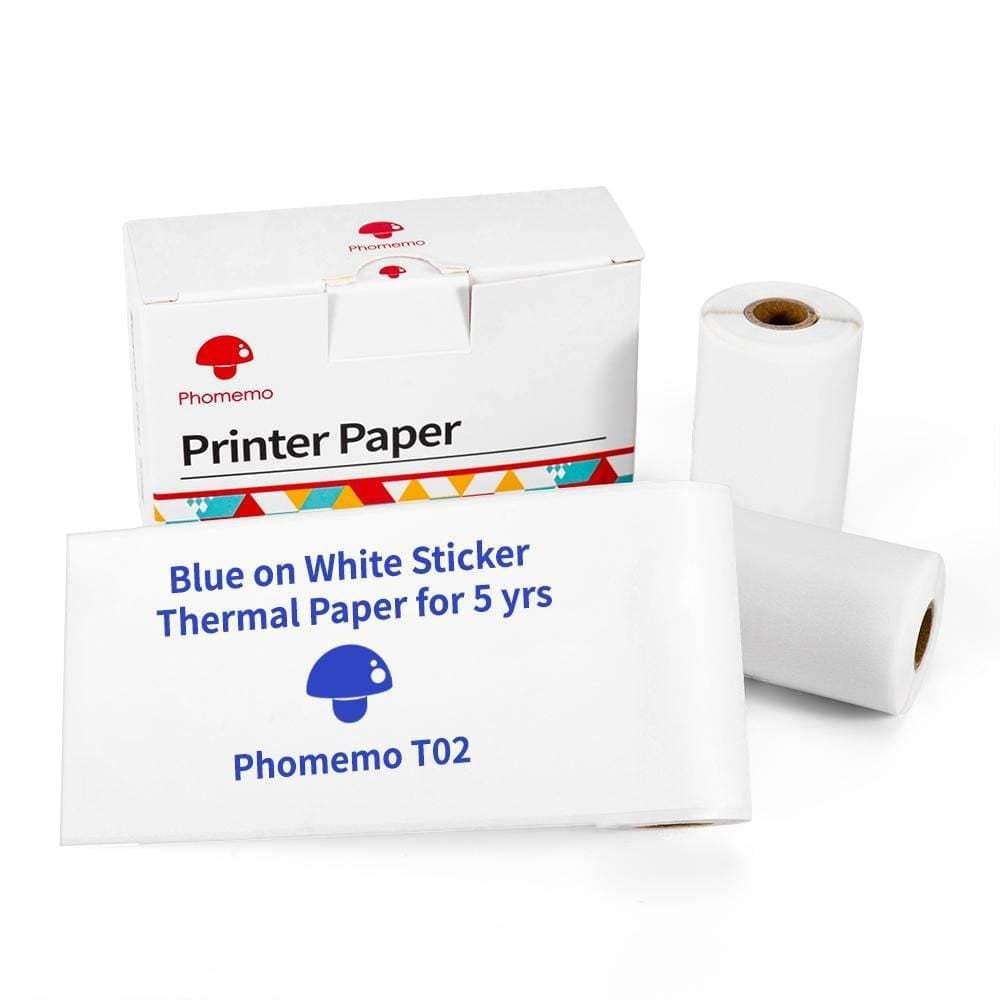 image-Phomemo three-proof thermal paper self-adhesive label 53mm paper is suitable for T02 home Bluetooth wrong title printer