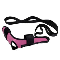 image-Yoga Stretching Belt - Black Polyester Cotton