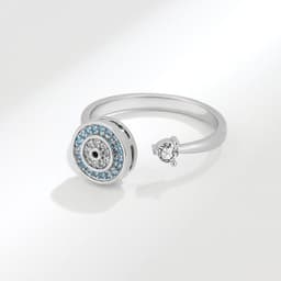 image-Devil's Eye Rotating Ring Adjustable Zircon