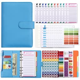 image-Macaron A6 Leather Notebook Budget Planner