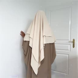 image-Ladies Turban Hijab - Khaki Middle East Ethnic Shawl (65 characters)