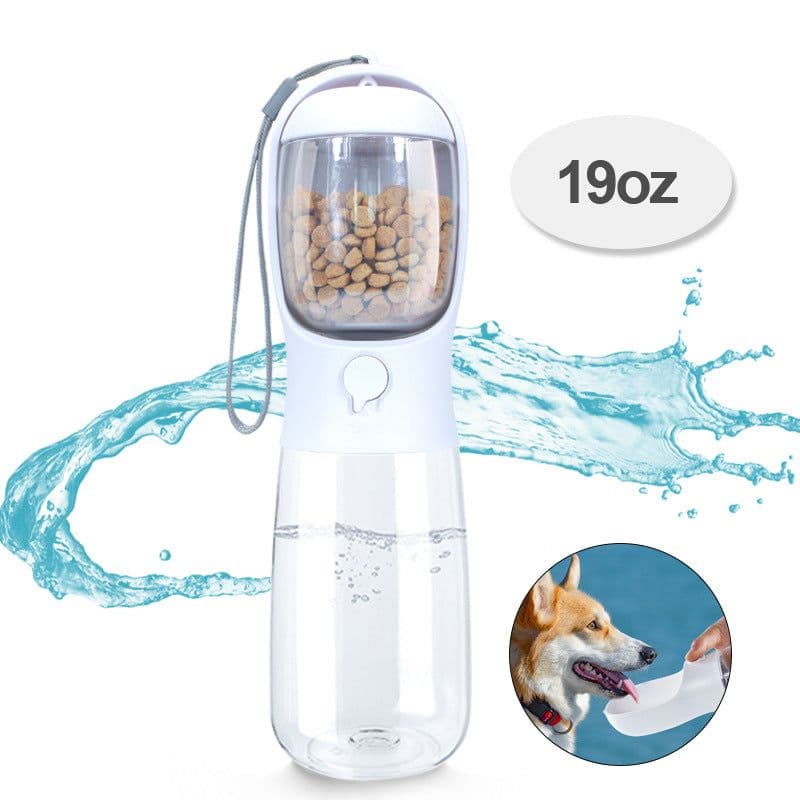 image-Large-capacity pet dog food kettle accompanying cup cat and dog outdoor portable water cup dog drinking fountain manufacturers wholesale