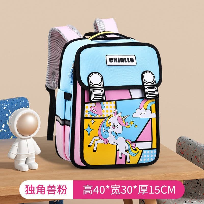image-Chunlong Waterproof Comic Schoolbag for Grades 1-6 - 36-55L Backpack