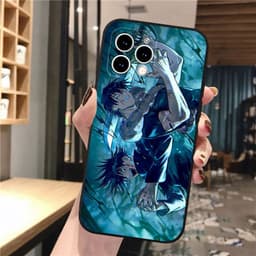 image-iPhone 15 Cartoon Phone Case - Black, Trendy, Anti-fall TPU