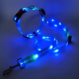 image-LED Pet Collar USB Charging - Nylon Black