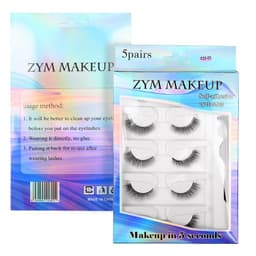image-False Eyelashes, 5 Pairs, Self-Adhesive, Waterproof, Natural & Durable