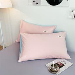 image-Modern Simple Cartoon Pillow Cover Cotton Pair