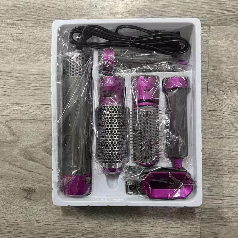 image-Hair Straightener Brush 5 in 1 Hair Dryer