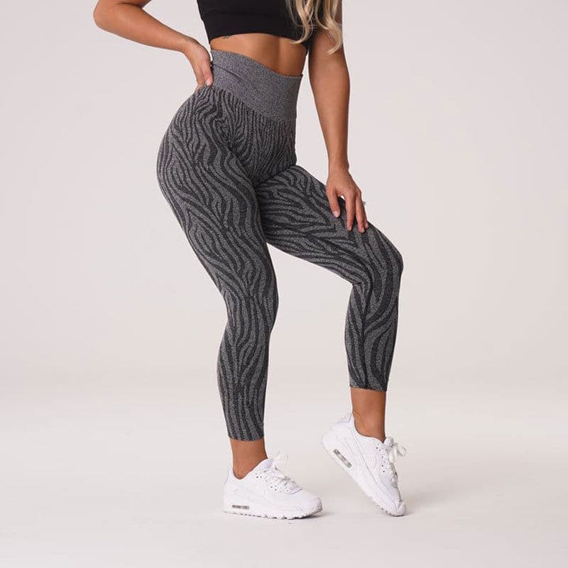 image-Zebra Yoga Pants High Waist Leggings Seamless