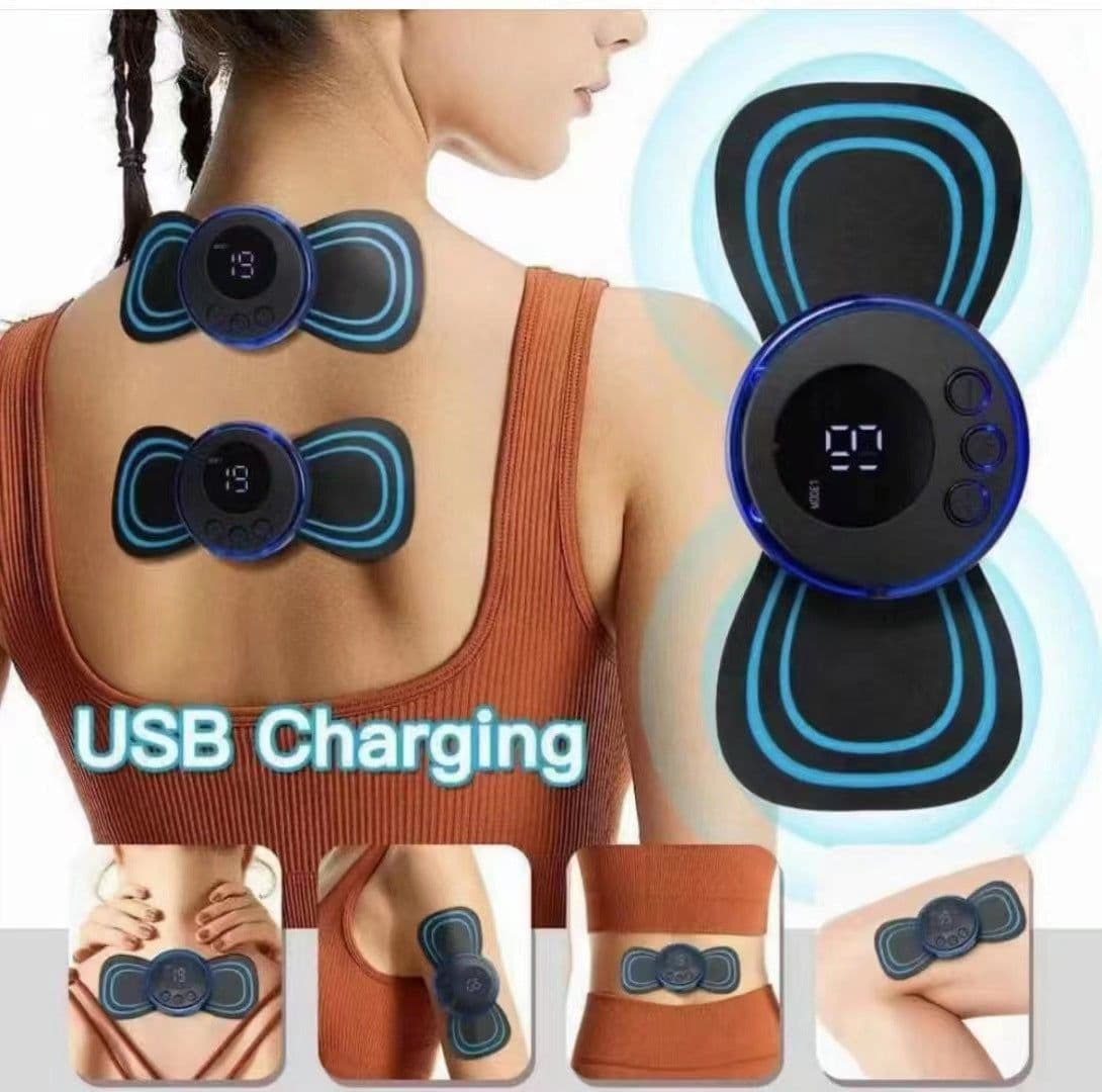 image-Portable Microcurrent Neck Massager - EMS Shoulder & Neck Patch YCY-301