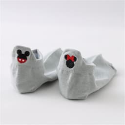 image-Women's Cotton Boat Socks - Embroidered Heart Khaki
