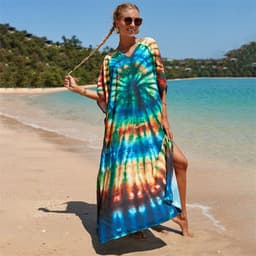 image-LH621 European and American beach blouse cotton skirt