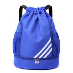 image-Oxford Cloth Drawstring Backpack Silver Gray