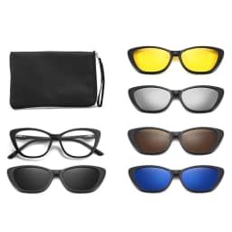 image-Cool Eyes 5-in-1 Clip Sunglasses - Polarized Men's & Women's UV400 Mirror