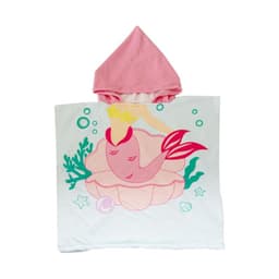 image-Kids Pink Bunny Bathrobe Beach Towel - 60x120cm Absorbent Quick-Drying