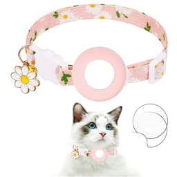 image-Airatg Dog Collar with Bell - Blue Daisy