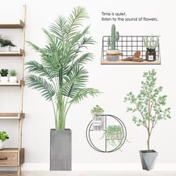 image-Green PVC Wall Stickers - Mural 30x90cm - 2 Pieces - Waterproof - Living Room Decoration