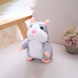 image-Electric Hamster Toy - Silver Talking Recording