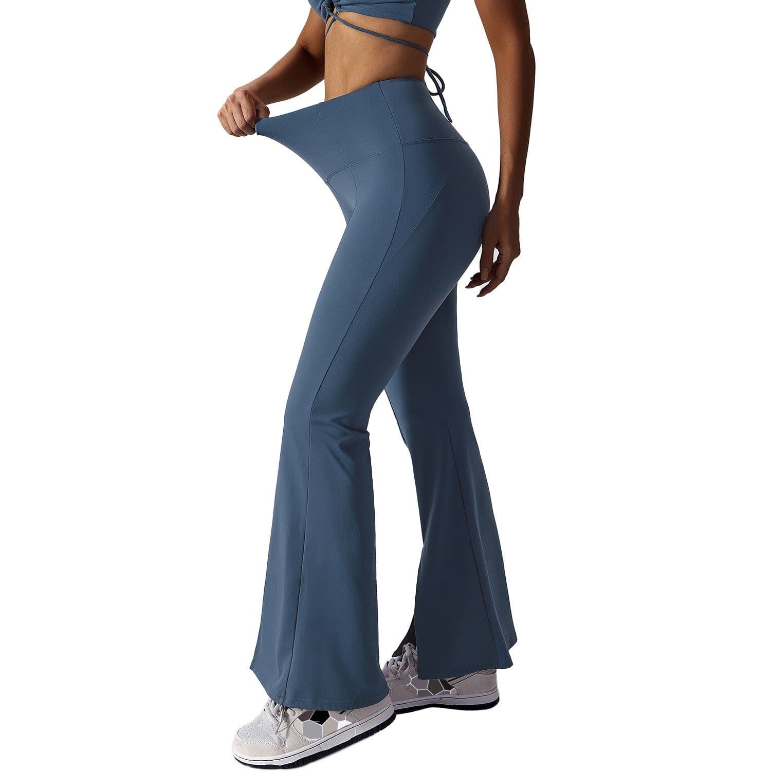 image-European & American Yoga Pants High-Waist Bell-Bottom 80-95
