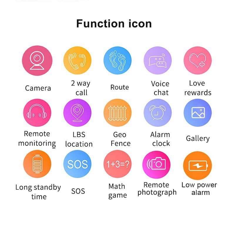 image-Q19 Children's Smart Watch - Waterproof Red