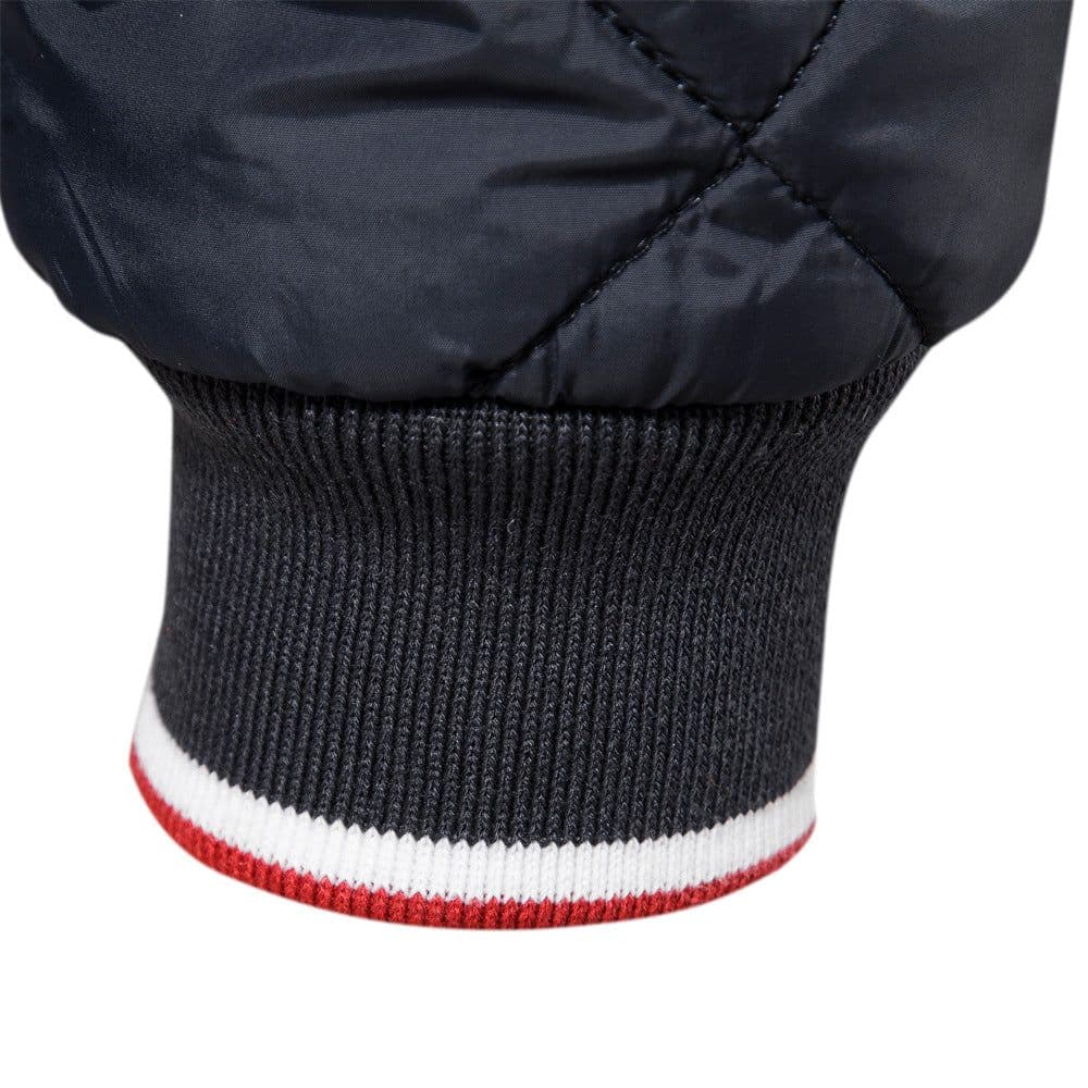 image-Mens Hooded Cotton Padded Jacket With Zip Front Solid Color Grey