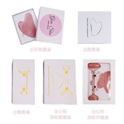 image-Hot Selling Pink Crystal Jade Roller Massage Set