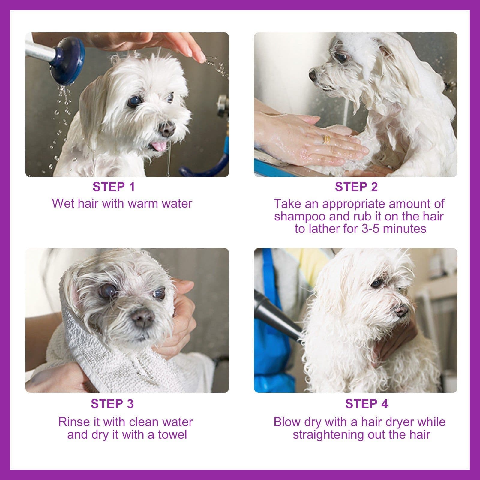 image-Elaimei Long Lasting Dog Shampoo - Pet Shower Gel Fragrance Decontamination