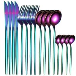 image-Yigang Stainless Steel Flatware Set 24 Piece Silver