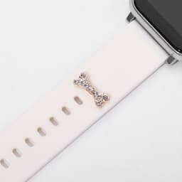 image-Apple Watch Silicone Strap - BK104 Diamond Bone Decor