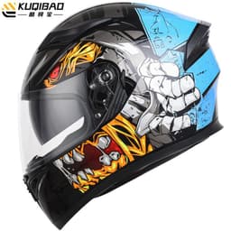 image-Coolqibao Motorcycle Full-Face Helmet Bluetooth XXL Gray