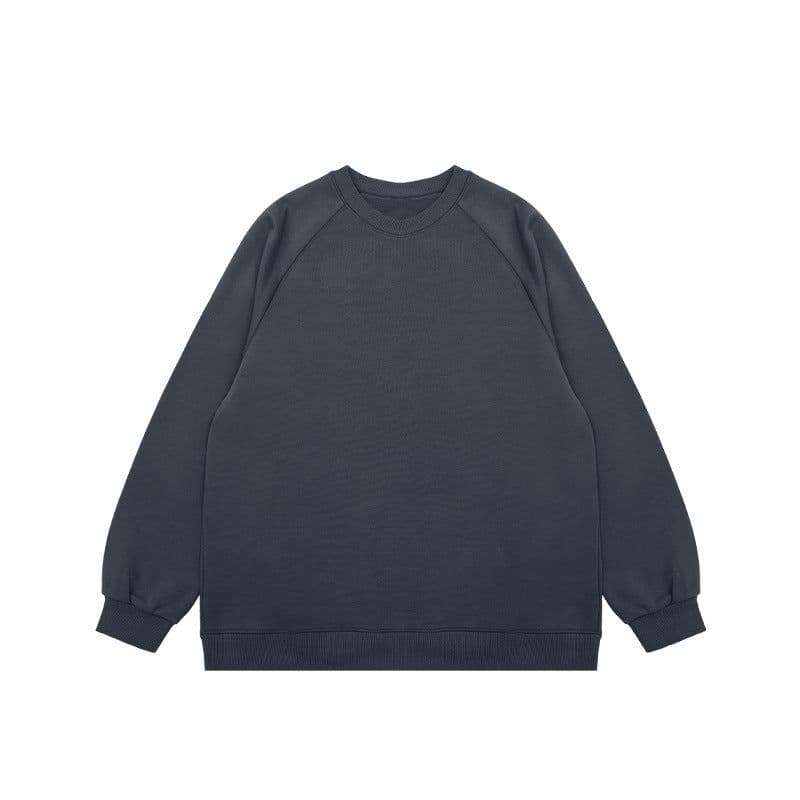 image-INF Men's Raglan Sweatshirt Black Loose 330g
